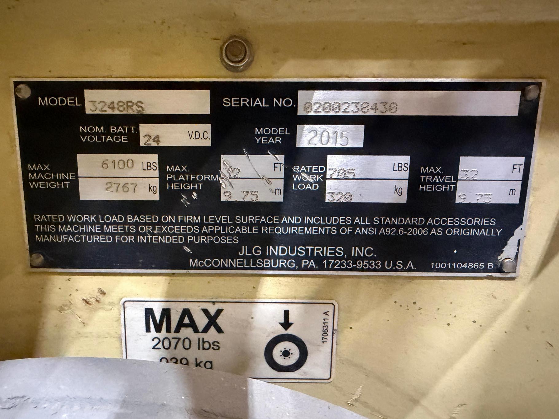 2015 JLG 3248RS Electric Scissor lift - Image 25