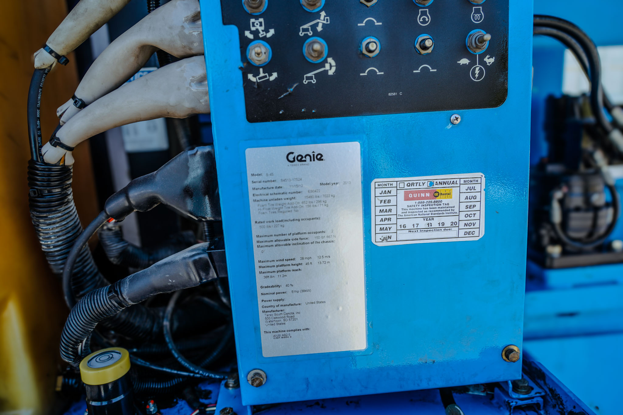 2013 GENIE S45 Boom Lift 13.7m - Image 15
