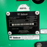 2017 BOBCAT S550 Skid Steer Loader - Image 9
