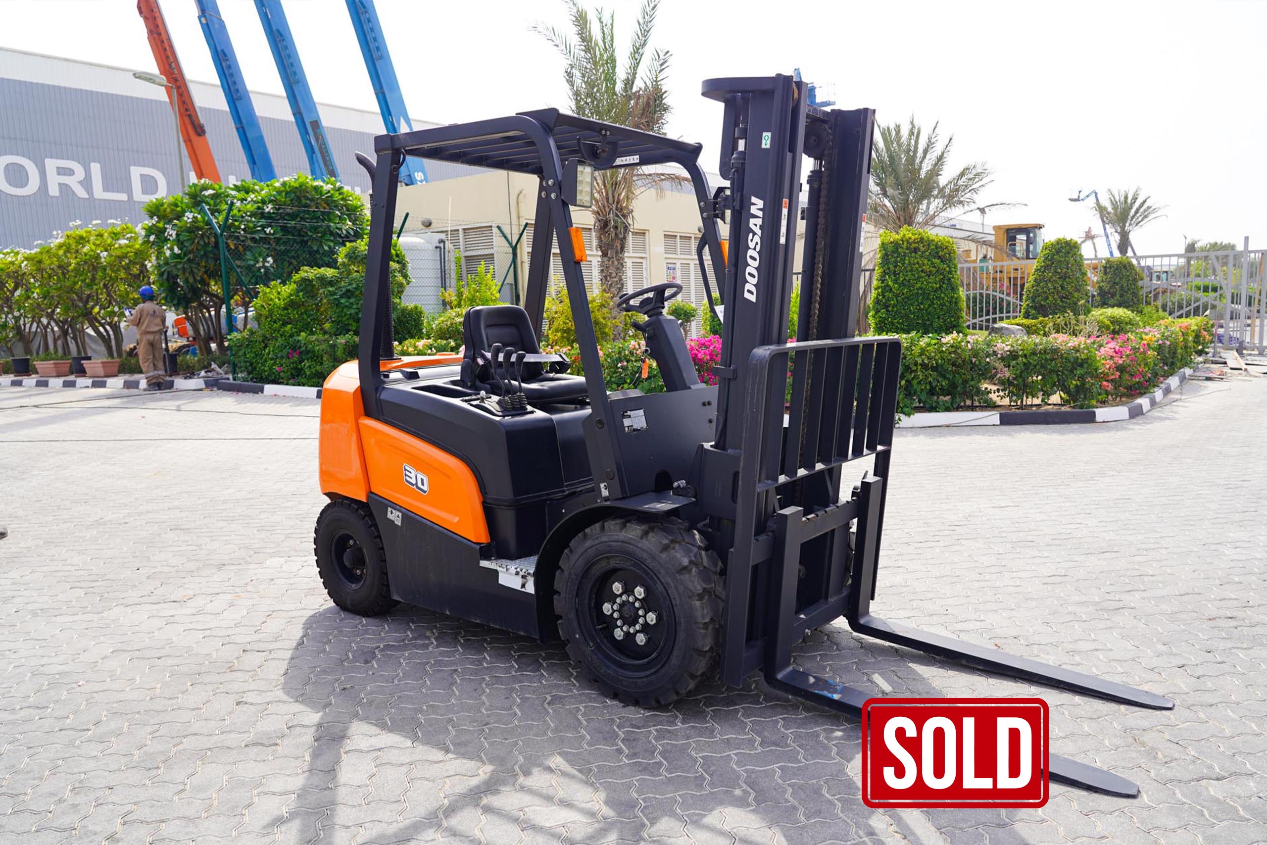 2021 Doosan D30NXP 3 ton Pneumatic Tire Forklift (Unused)