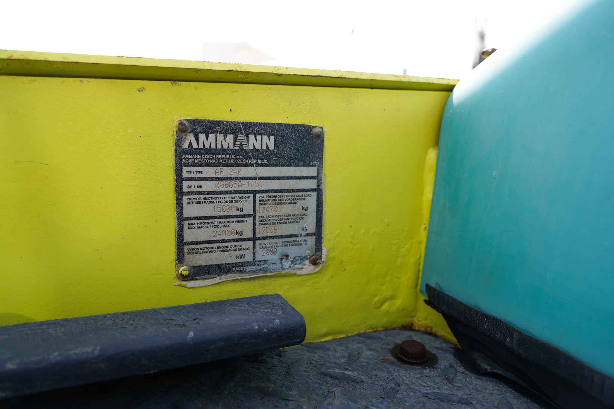 2008 Ammann AP 240 8 Wheel Pneumatic Roller - Image 36