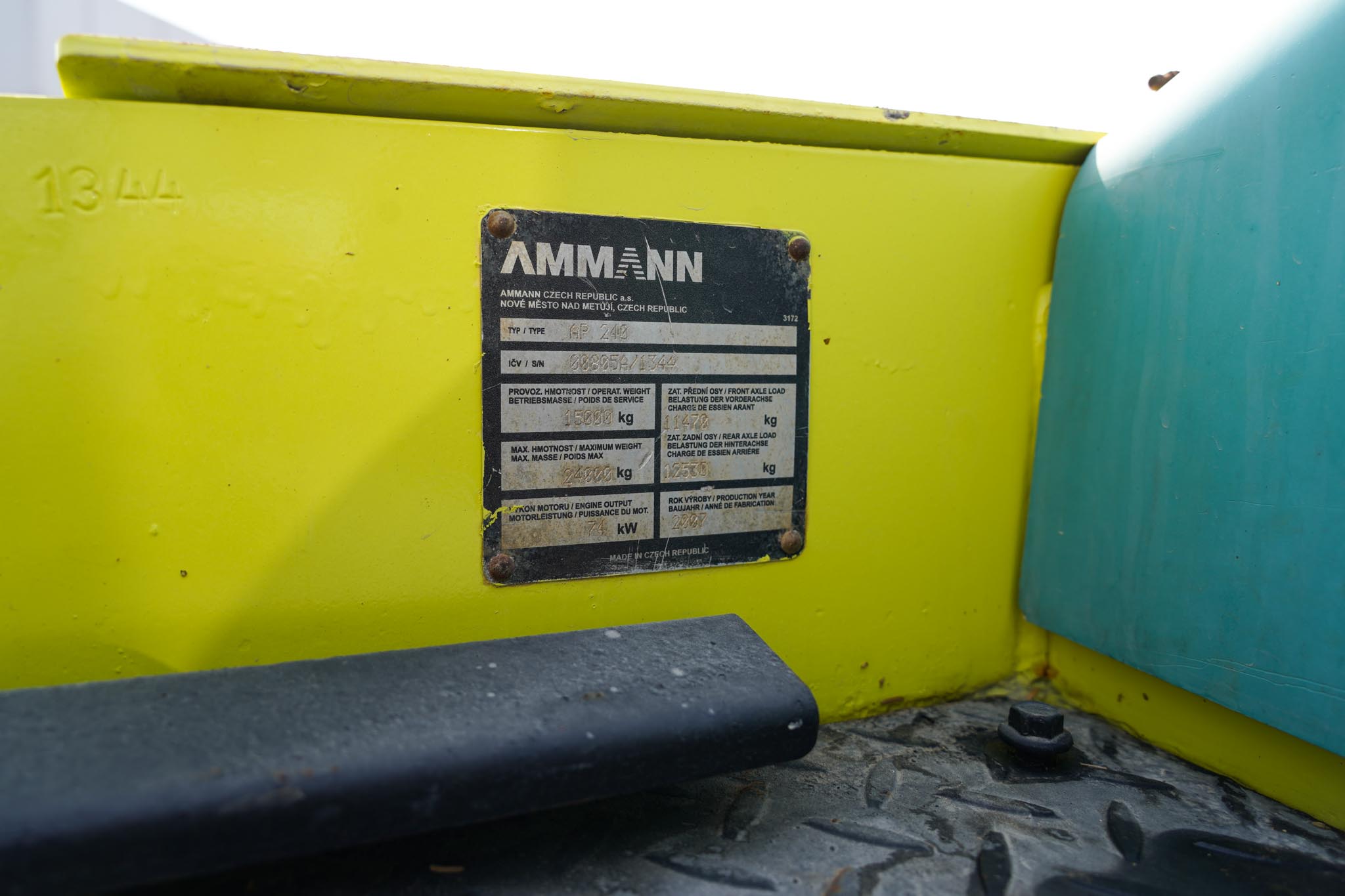 2007 Ammann AP 240 8 Wheel Pneumatic Roller - Image 32