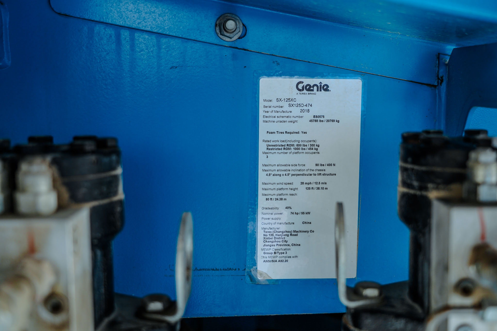 2018 GENIE SX-125XC 4WD Diesel Boom Lift 38.10 m - Image 12