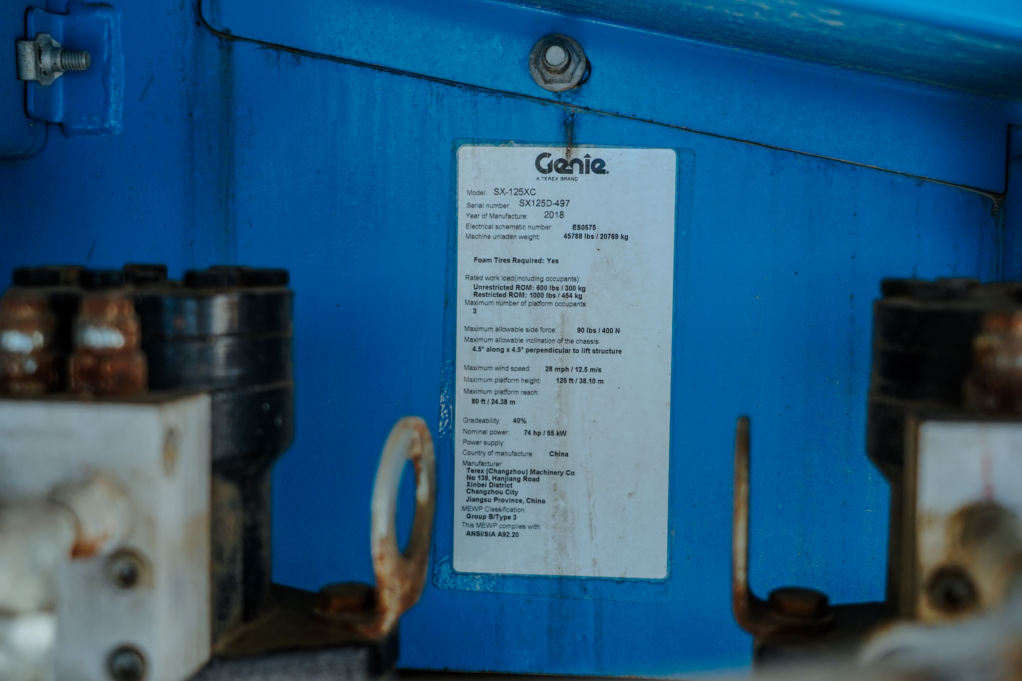 2018 GENIE SX-125XC 4WD Diesel Boom Lift 38.10 m - Image 8