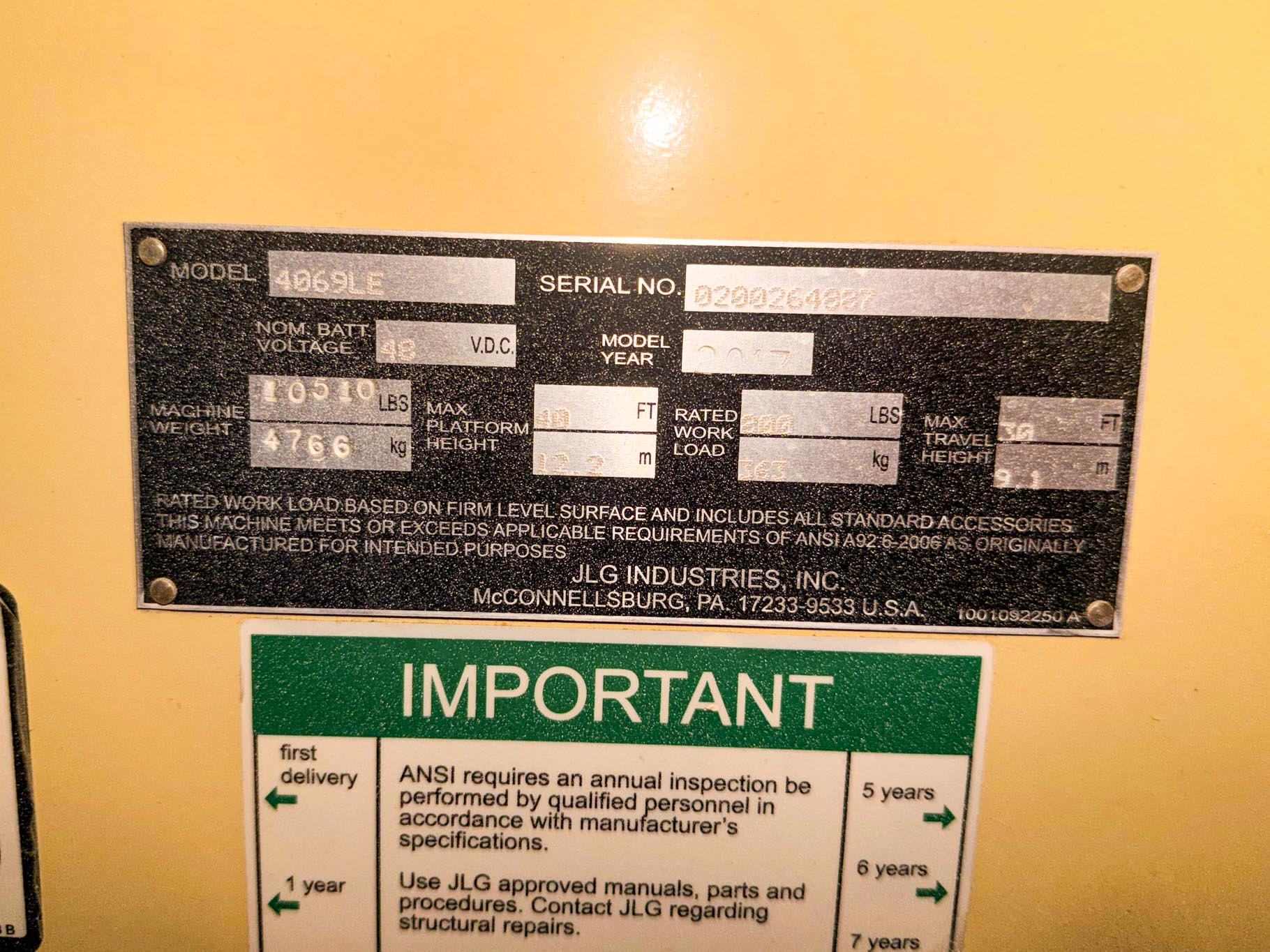 2017 JLG 4069 Electric Scissor lift - Image 8