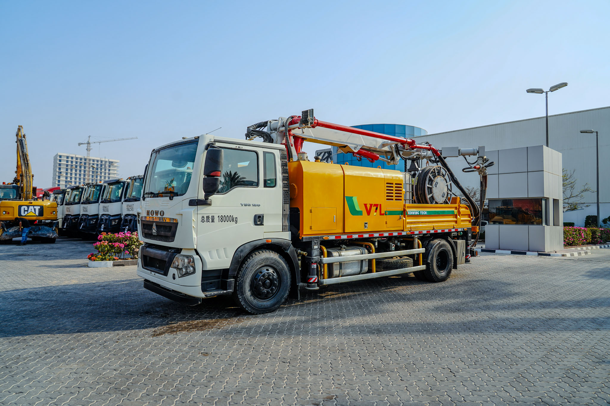2021 XCMG Schwing XZS5180TPJ 18 m on 2020 howo T5G 180 4x2 Concrete Pump Truck - Image 31
