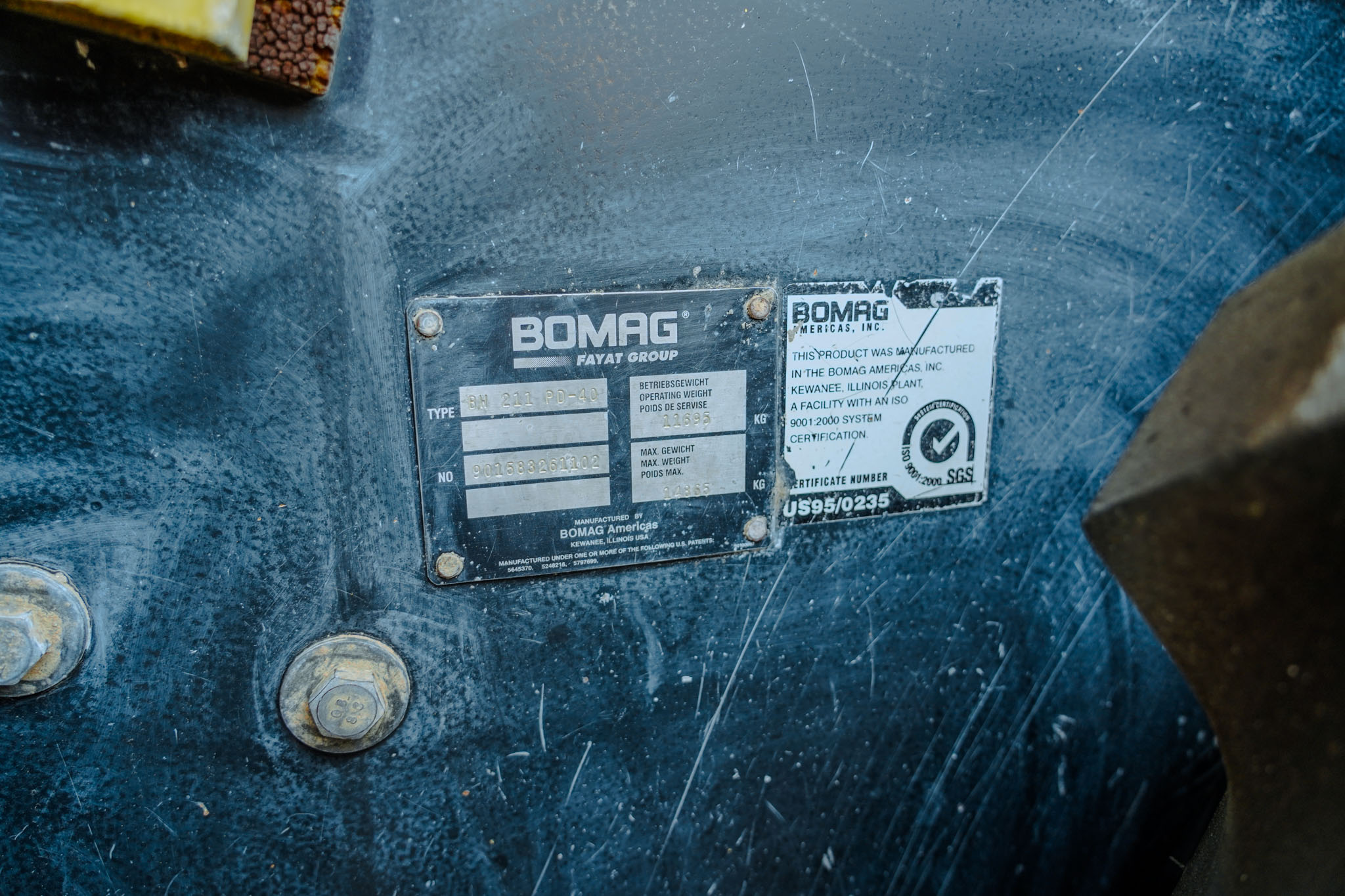 2013 BOMAG BW211 PD-40 Padfoot Drum Compactor - Image 22