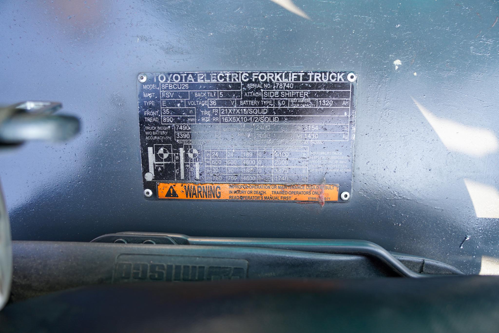 2018 Toyota 8FBCU25 2 Ton 4400 lb Electric Forklift - Image 27