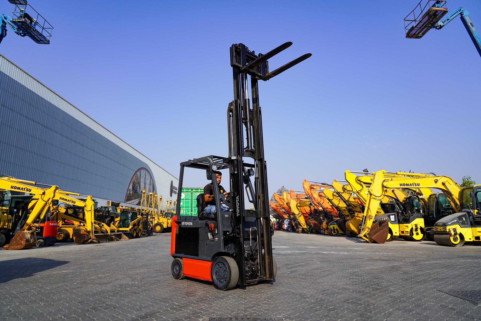 2018 Toyota 8FBCU25 2 Ton 4400 lb Cushion Tire Electric Forklift