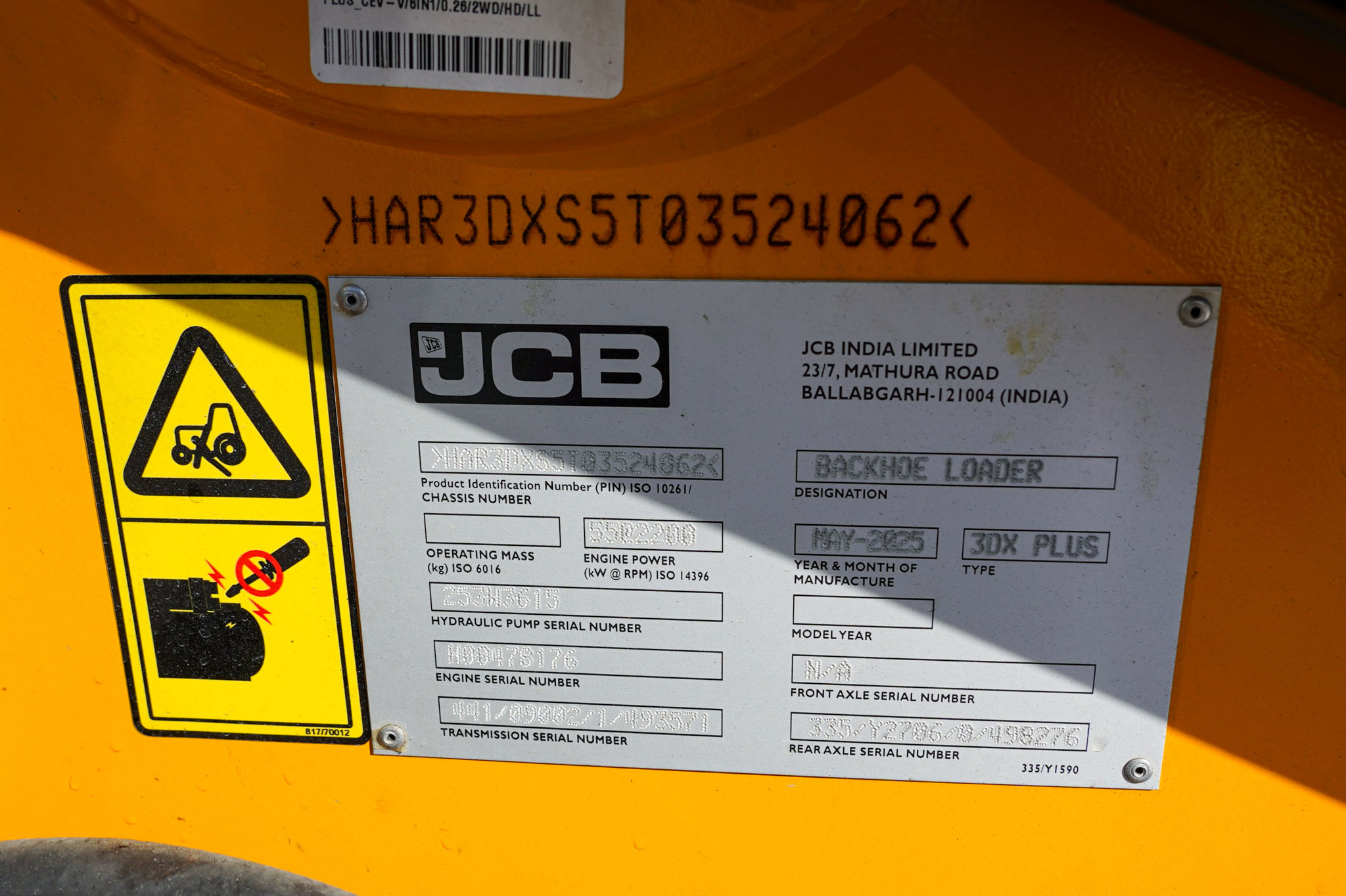 2025 JCB 3DX Plus 4X2 Backhoe Loader (Unused) - Image 34