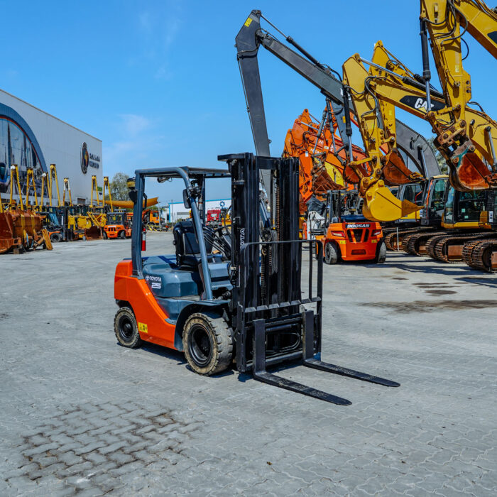2018 Toyota 8FDU25 2.5 Ton Pneumatic Tire Forklift